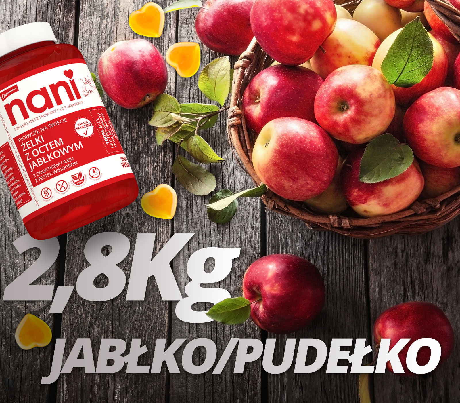 NANI żelki z octem jabłkowym