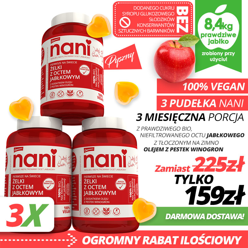 3 zelki z octem jablkowym