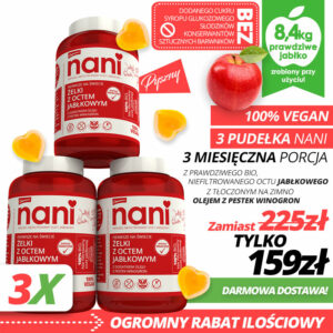 3 NANI żelki z octem jabłkowym